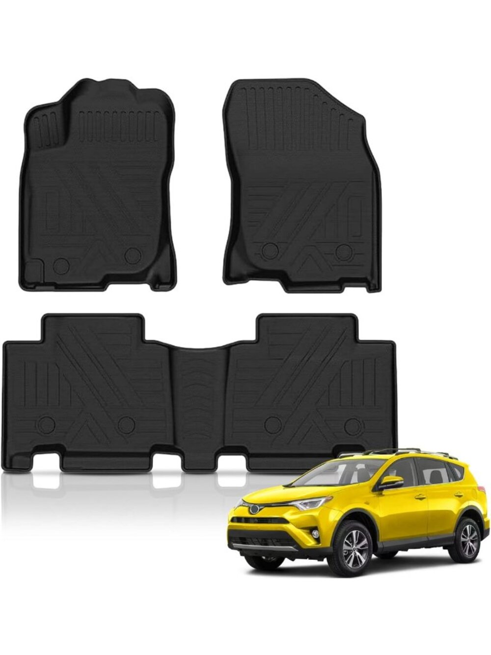 Custom Fit Floor Mats for 2013-2018 Toyota RAV4 - All-Weather Protection